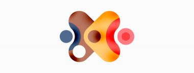 Yaratıcı geometrik duvar kağıdı. Minimum baloncuk oku ve çemberin soyut arkaplanı. Duvar kağıdı, afiş, arkaplan veya iniş için tekno iş şablonu