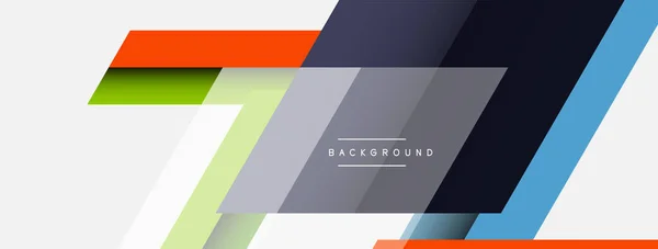 Vector achtergrond. Abstract overlappende kleurlijnen ontwerp met schaduw effecten. Illustratie voor achtergrond wallpaper banner of landing page — Stockvector
