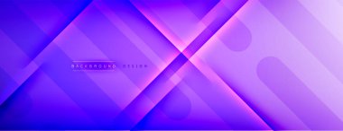 Soyut arkaplan - çizgiler ışık ve gölgelerle oluşturuldu. Teknoloji ya da iş dijital şablonu. Dinamik arkaplan ile basit akışkan renk gradyanı