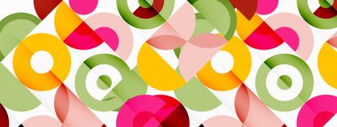 Renkli çember soyut arkaplan. Duvar kağıdı, afiş, sunum, arkaplan şablonu