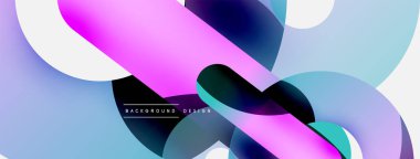 Soyut arkaplanı çember içine al. Duvar kağıdı afişi arkaplan kartı veya iniş sayfası için vektör illüstrasyonu