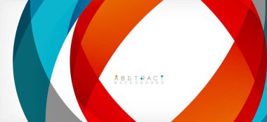 Color circle shapes, minimal geometric background. Trendy dynamic composition. Vector Illustration For Wallpaper, Banner, Background, Landing Page