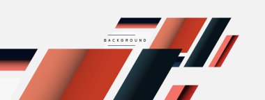 Vektör arkaplanı. Gölge efektli soyut örtüşen renk çizgileri tasarımı. Duvar kağıdı afişi için resim arkaplanı veya iniş sayfası