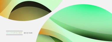 Yaratıcı geometrik duvar kağıdı. Asgari soyut arkaplan. Duvar kağıdı arkaplanı veya iniş sayfası için daire ve dalga kompozisyon vektör çizimi