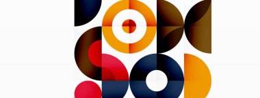 Renkli çember soyut arkaplan. Duvar kağıdı, afiş, sunum, arkaplan şablonu