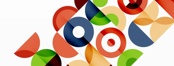 Bunte Kreis abstrakten Hintergrund. Vorlage für Tapete, Banner, Präsentation, Hintergrund — Stockvektor