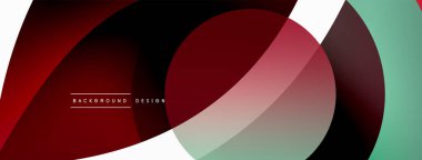 Yaratıcı geometrik duvar kağıdı. Asgari soyut arkaplan. Duvar kağıdı arkaplanı veya iniş sayfası için daire dalga ve yuvarlak şekiller kompozisyon vektör çizimi