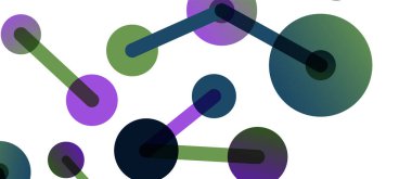 Çizgi noktaları geometrik soyut arkaplan bağlantıları. Çizgilerle birbirine bağlı çemberler. Duvar kağıdı, afiş, arkaplan veya iniş için moda tekno iş şablonu