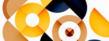 Renkli çember soyut arkaplan. Duvar kağıdı, afiş, sunum, arkaplan şablonu