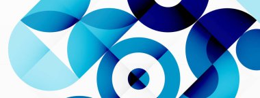 Renkli çember soyut arkaplan. Duvar kağıdı, afiş ve sunum için en küçük geometrik şablon