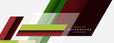 Vektör arkaplanı. Gölge efektli soyut örtüşen renk çizgileri tasarımı. Duvar kağıdı afişi için resim arkaplanı veya iniş sayfası