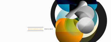 Geometrik asgari duvar kağıdı. Geometrik şekiller. Duvar kağıdı afişi veya iniş sayfası için vektör illüstrasyonu