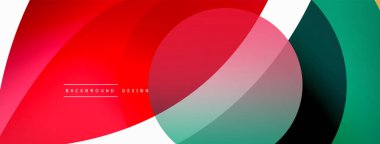 Yaratıcı geometrik duvar kağıdı. Asgari soyut arkaplan. Duvar kağıdı arkaplanı veya iniş sayfası için daire dalga ve yuvarlak şekiller kompozisyon vektör çizimi