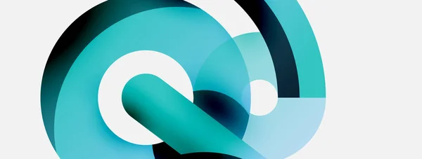 Circle fundo abstrato. Ilustração vetorial para banner papel de parede cartão de fundo ou landing page — Vetor de Stock