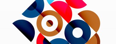 Renkli çember soyut arkaplan. Duvar kağıdı, afiş, sunum, arkaplan şablonu