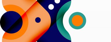 Yaratıcı geometrik duvar kağıdı. Minimum baloncuk oku ve çemberin soyut arkaplanı. Duvar kağıdı, afiş, arkaplan veya iniş için tekno iş şablonu