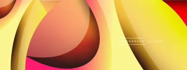 Yaratıcı geometrik duvar kağıdı. Asgari soyut arkaplan. Duvar kağıdı arkaplanı veya iniş sayfası için daire ve dalga kompozisyon vektör çizimi