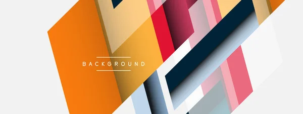 Background. Geometric diagonal square shapes and lines abstract composition. Vector illustration for wallpaper banner background or landing page — Stock Vector