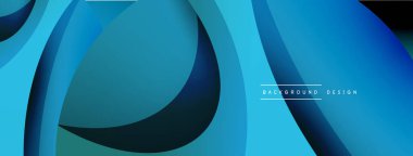 Yaratıcı geometrik duvar kağıdı. Asgari soyut arkaplan. Duvar kağıdı arkaplanı veya iniş sayfası için daire ve dalga kompozisyon vektör çizimi