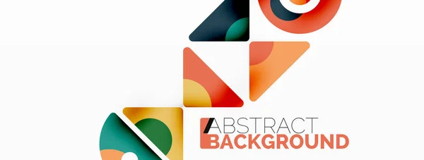 Kreative Geometrische Tapeten Minimaler Abstrakter Hintergrund Dreiecke Und Kreise Zusammensetzung — Stockvektor