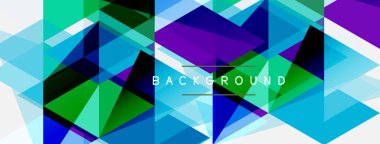 Renkli üçgen bileşimi, geometrik soyut arkaplan. Tekno veya iş konsepti, duvar kağıdı, afiş, arkaplan, iniş sayfası deseni
