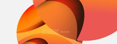 Yaratıcı geometrik duvar kağıdı. Asgari soyut arkaplan. Duvar kağıdı arkaplanı veya iniş sayfası için daire ve dalga kompozisyon vektör çizimi