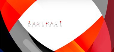 Color circle shapes, minimal geometric background. Trendy dynamic composition. Vector Illustration For Wallpaper, Banner, Background, Landing Page