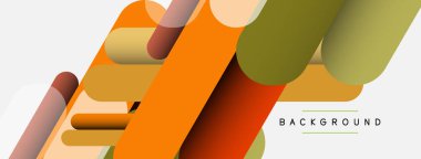 Soyut arkaplan. Yuvarlak şekiller, gri arkaplanda çizgiler. Duvar kağıdı afişi veya iniş sayfası için vektör illüstrasyonu