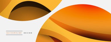 Yaratıcı geometrik duvar kağıdı. Asgari soyut arkaplan. Duvar kağıdı arkaplanı veya iniş sayfası için daire ve dalga kompozisyon vektör çizimi