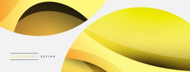 Yaratıcı geometrik duvar kağıdı. Asgari soyut arkaplan. Duvar kağıdı arkaplanı veya iniş sayfası için daire ve dalga kompozisyon vektör çizimi