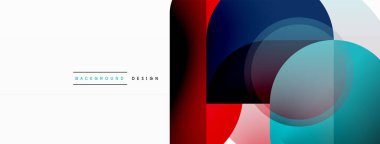 Yuvarlak üçgen çizgileri ve daireleri şekillendirir. Duvar kağıdı afişi arkaplanı veya iniş sayfası için Geometrik vektör çizimi