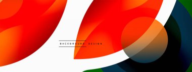 Yaratıcı geometrik duvar kağıdı. Asgari soyut arkaplan. Duvar kağıdı arkaplanı veya iniş sayfası için daire dalga ve yuvarlak şekiller kompozisyon vektör çizimi