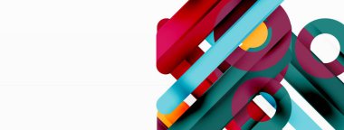 Yaratıcı geometrik duvar kağıdı. Küçük çizgiler ve çember arkaplanı