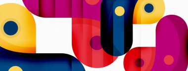 Yaratıcı geometrik duvar kağıdı. Yuvarlak ok şekli minimum geometrik arkaplan. Duvar kağıdı, afiş, arkaplan veya iniş için tekno iş şablonu