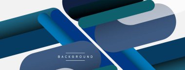 Soyut arkaplan. Yuvarlak şekiller, gri arkaplanda çizgiler. Duvar kağıdı afişi veya iniş sayfası için vektör illüstrasyonu