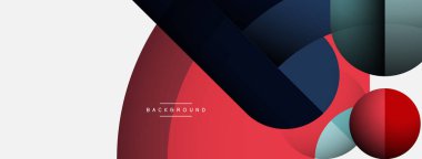 Geometrik soyut arkaplan. Duvar kağıdı arkaplanı veya iniş sayfası için yuvarlak şekiller, daireler, satır bileşimi