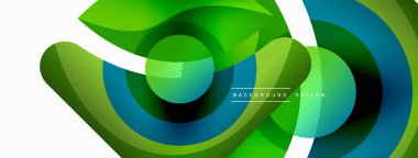 Yaratıcı geometrik duvar kağıdı. Asgari soyut arkaplan. Duvar kağıdı arkaplanı veya iniş sayfası için daire dalga ve yuvarlak şekiller kompozisyon vektör çizimi