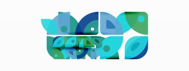 Çizgiler, kareler, daireler ve üçgenler. Duvar kağıdı, pankart, arkaplan, sunum veya iniş sayfası için Geometrik soyut arkaplan