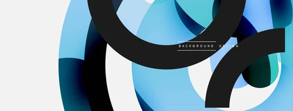 Circle fundo abstrato. Ilustração vetorial para banner papel de parede cartão de fundo ou landing page — Vetor de Stock