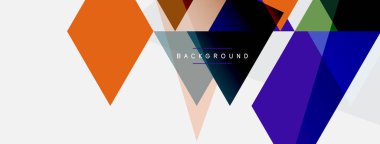 Renkli üçgen bileşimi, geometrik soyut arkaplan. Tekno veya iş konsepti, duvar kağıdı, afiş, arkaplan, iniş sayfası deseni