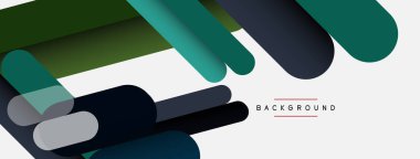 Soyut arkaplan. Yuvarlak şekiller, gri arkaplanda çizgiler. Duvar kağıdı afişi veya iniş sayfası için vektör illüstrasyonu