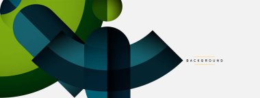 Moda şekilleri, renk minimal tasarım bileşimi, duvar kağıdı afişi veya iniş sayfası için çizgiler ve gölgeler