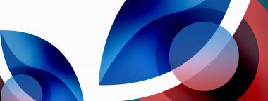 Yaratıcı geometrik duvar kağıdı. Asgari soyut arkaplan. Duvar kağıdı arkaplanı veya iniş sayfası için daire dalga ve yuvarlak şekiller kompozisyon vektör çizimi