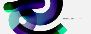 Soyut arkaplanı çember içine al. Duvar kağıdı afişi arkaplan kartı veya iniş sayfası için vektör illüstrasyonu