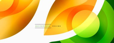 Yaratıcı geometrik duvar kağıdı. Asgari soyut arkaplan. Duvar kağıdı arkaplanı veya iniş sayfası için daire dalga ve yuvarlak şekiller kompozisyon vektör çizimi