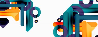 Yaratıcı geometrik duvar kağıdı. Küçük çizgiler ve çember arkaplanı