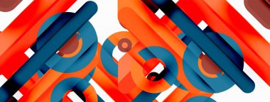 Çizgiler geometrik arkaplan. Çizgiler ve halkalar kompozisyon iş şablonu Duvar kağıdı, afiş, arkaplan veya iniş için