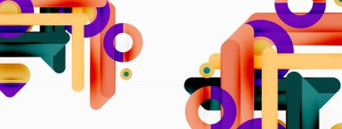 Çizgiler geometrik arkaplan. Çizgiler ve halkalar kompozisyon iş şablonu Duvar kağıdı, afiş, arkaplan veya iniş için