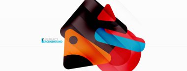 İlkel geometrik şekiller - çizgi, üçgen, kare ve daire bileşimi. Duvar kağıdı, pankart, arkaplan, iniş sayfası için vektör geometrik asgari özet arkaplan