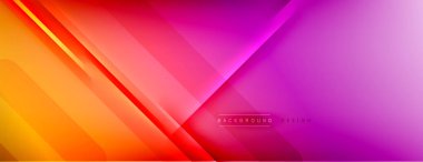 Soyut arkaplan - çizgiler ışık ve gölgelerle oluşturuldu. Teknoloji ya da iş dijital şablonu. Dinamik arkaplan ile basit akışkan renk gradyanı